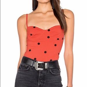 Red bodysuit